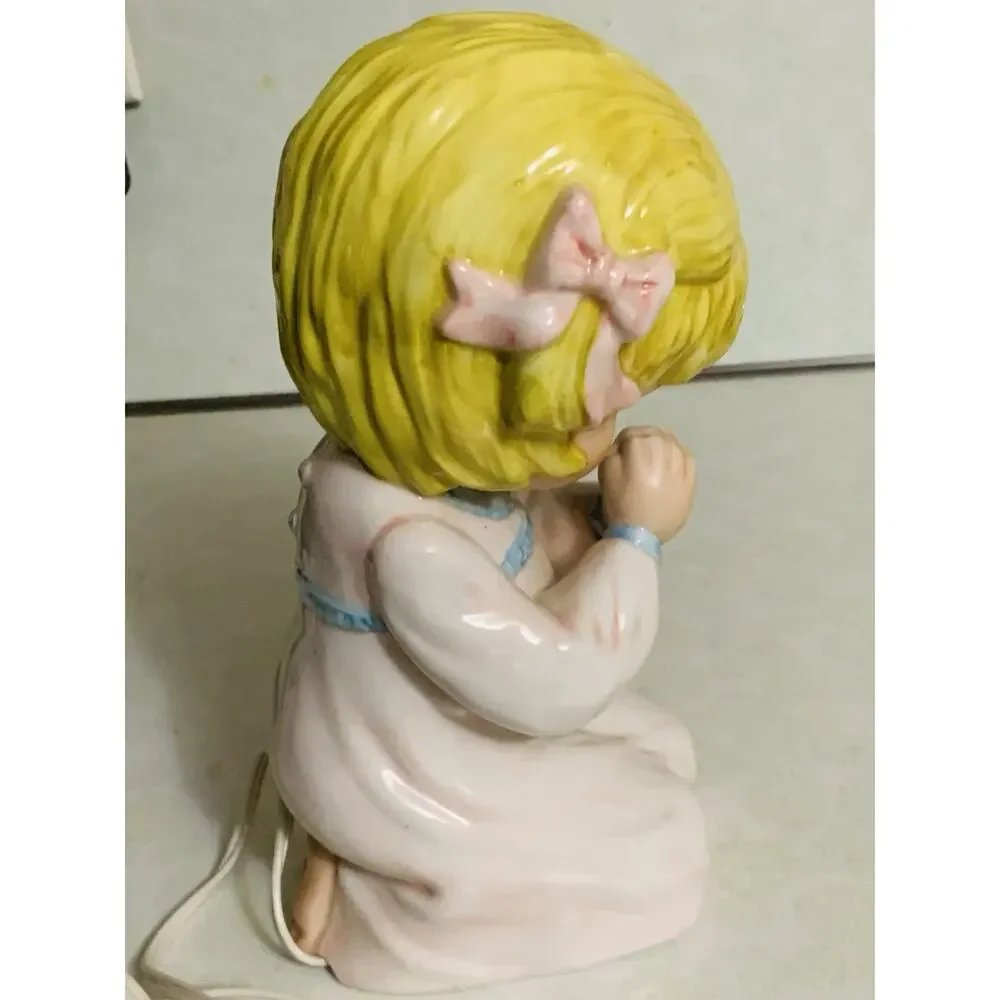 About Face Designs Vintage Praying Girl Ceramic 12